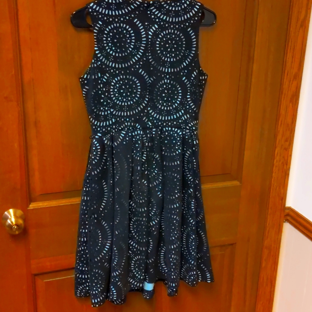 Calvin Klein petite cutout black and aqua dress - Picture 2 of 2
